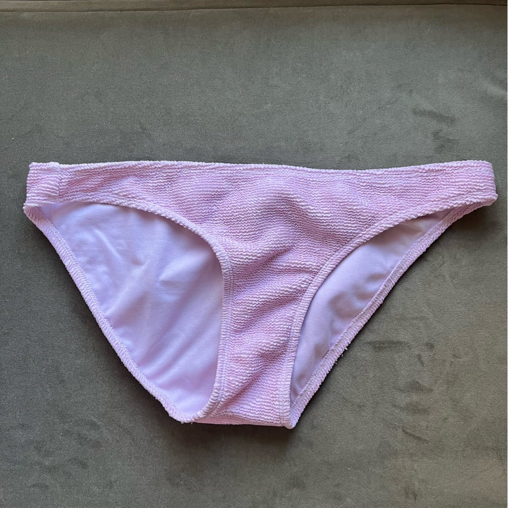 Lavender Textured Bikini Bottom